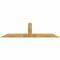 Ekena Millwork Portland Rough Sawn Timber Gable Bracket, Western Red Cedar, 96"W x 24"H x 6"D x 6"F, 6/12 Pitch GBW096X24X0606POR00RWR - alternate 1